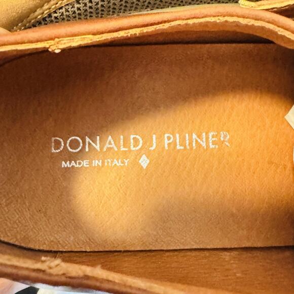 Donald J Pliner Shoes Mens 10.5 Brown Leather Double Monk Strap Dress Classic main image 8